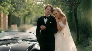 Katie Boulter and Alex de Minaur at their private wedding ceremony in the Tuscan countryside.
