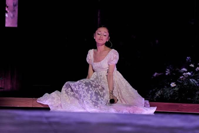 Ariana Grande performs on stage at the Oakland Arena during her Eternal Sunshine Tour in June 2026.