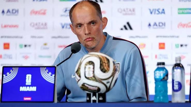 Thomas Tuchel speaking at a press conference in Miami regarding the World Cup semi-final loss to Argentina.