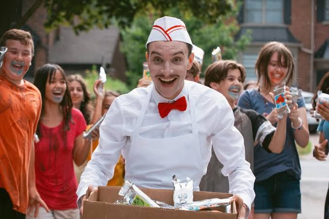 Ari Millen portrays a sinister ice cream truck driver in the horror film Ice Cream Man.