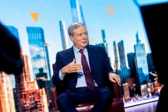 Stanley Druckenmiller at a financial event speaking about his recent critique of Treasury nominee Scott Bessent.