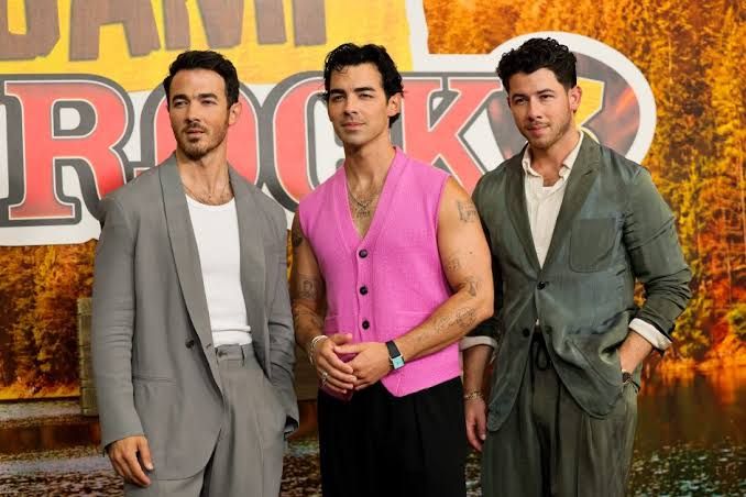 Jonas Brothers at the Camp Rock 3 red carpet premiere event.