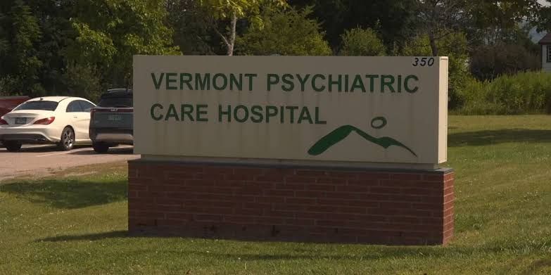 A blank 1x1 tracking pixel used for analytics on a Vermont healthcare news web page.