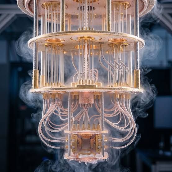 A trapped-ion quantum computer cooling system inside a specialized laboratory facility in Canada.
