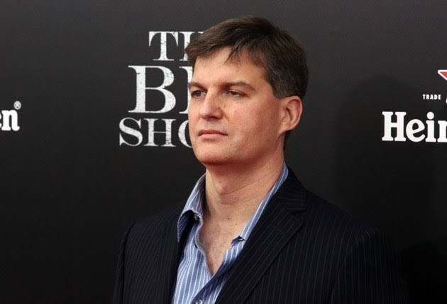 Investor Michael Burry attending a film premiere while discussing market conditions.