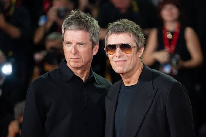 Noel and Liam Gallagher on the red carpet at the 83rd Venice International Film Festival for their new documentary.