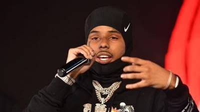 Rapper Pooh Shiesty in a file photo during his legal proceedings in federal court.
