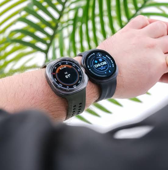 Samsung Galaxy Watch Ultra 2 and Galaxy Watch 9 displayed side by side at the 2026 Unpacked launch event.