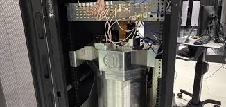 ESA facility sign indicating the installation of the Bell-1 quantum computer for Earth observation research.