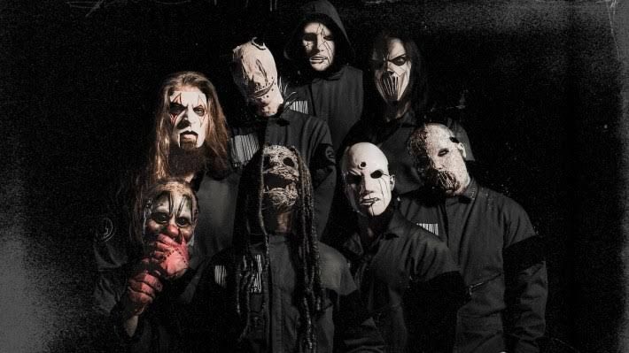 Slipknot's new single cover art titled Arsenal featuring a dark, metallic aesthetic.