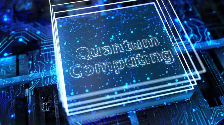 Close up of a quantum processor chip mounted on a gold-plated circuit board representing experimental technology.