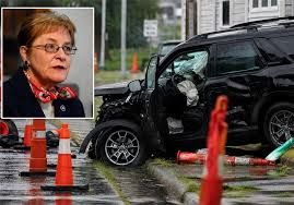 Representative Marcy Kaptur speaking during a recovery period following a car accident in Toledo.