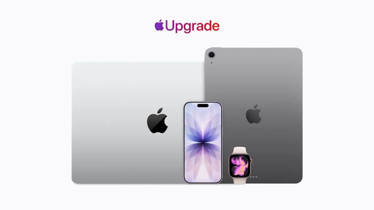 iPhone 17 Pro in orange showing the rear camera housing and display edge.