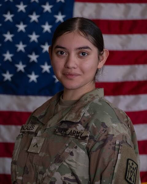 U.S. Army photo showing 1st Lt. Tyler James Feehan and Pvt. Isabella Gonzales, who were killed in the Jordan attack.