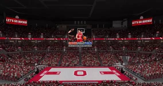 New LED video boards installed at the Schottenstein Center for basketball and hockey.