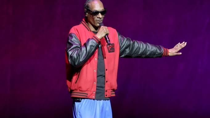 Snoop Dogg onstage at a Universal Pictures presentation during CinemaCon.