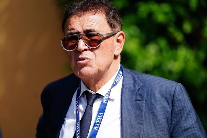 Economist Nouriel Roubini speaking at an event regarding the future of the economy and technological disruption.