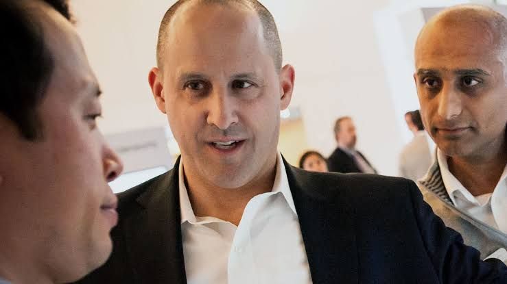 Matt Zames in a suit during a 2017 business event in New York City.