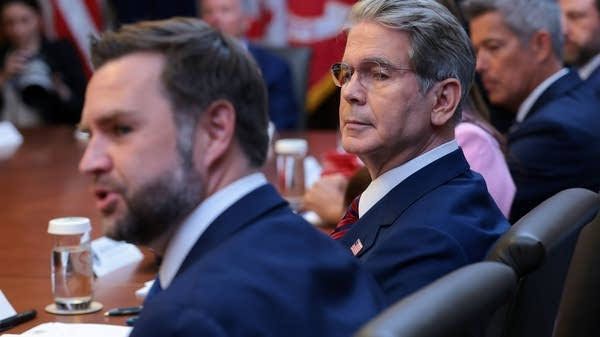 Treasury Secretary Scott Bessent and Vice President JD Vance at a cabinet meeting in July 2026.