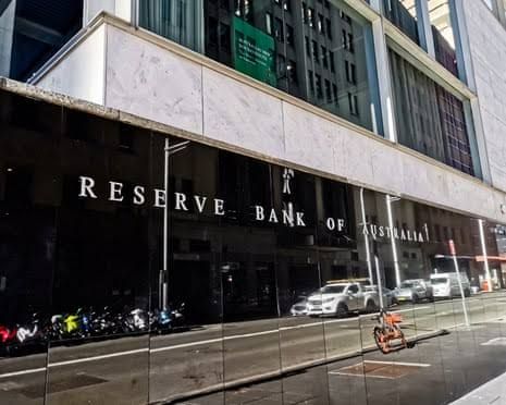 The Reserve Bank of Australia building in Sydney during the ongoing economic uncertainty in July 2026.
