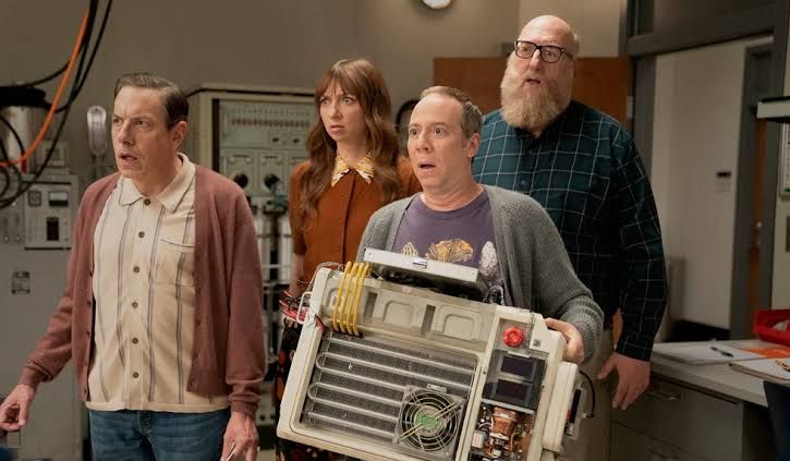 Cast of Stuart Fails to Save the Universe posing for a promotional image for the HBO Max series.