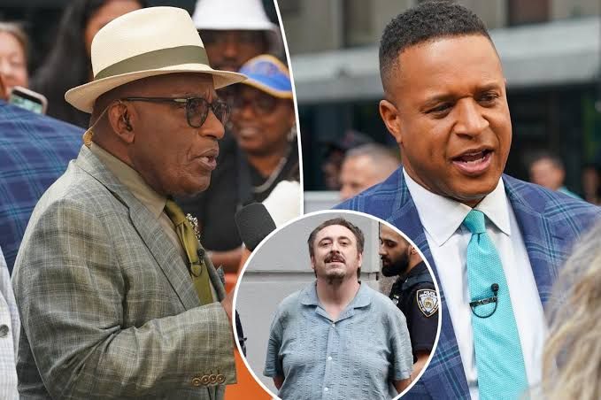 Craig Melvin and Al Roker stand together on the NBC Today show set.