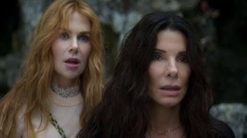 Sandra Bullock and Nicole Kidman at a promotional event for the Practical Magic sequel.