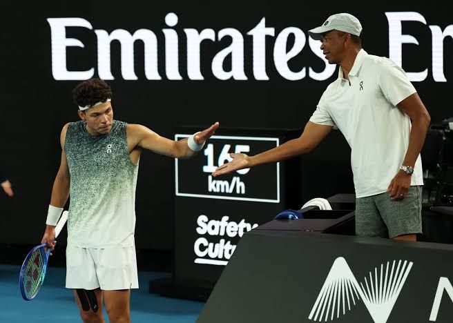 Ben Shelton holding the Canadian Open trophy after winning his third ATP title of the season.
