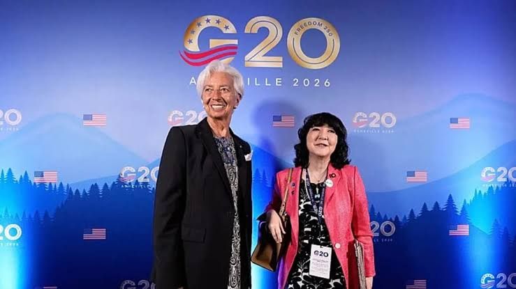 US Treasury Secretary Scott Bessent and Erin Browne speaking at the G20 summit in North Carolina regarding global rates.