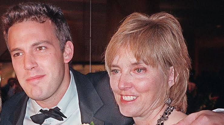 Chris Affleck attending a public event with her son Ben Affleck.