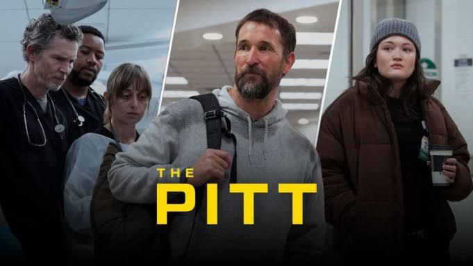 Noah Wyle as Dr. Michael Robinavitch on the set of The Pitt medical drama series for HBO Max.