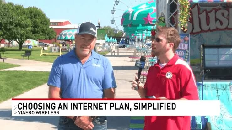 Glenn Mahon, data installation manager at Viaero Wireless, discusses internet plan options on NTV news.
