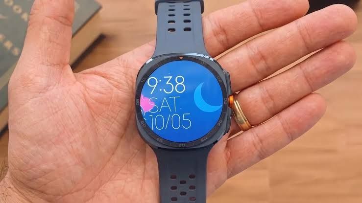 Samsung Galaxy Watch 9 with an aluminum case shown against a neutral backdrop.
