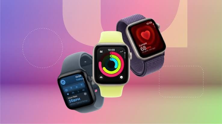 An Apple Watch SE 3 device displaying the home screen on a clean, neutral background for a product advertisement.