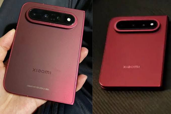 Xiaomi 18 Fold smartphone displayed at IFA 2026 featuring a horizontal pill-shaped camera module and foldable screen.