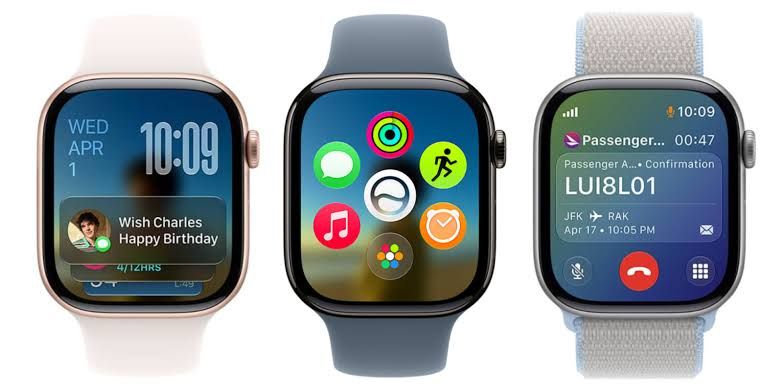 Apple Watch displaying the watchOS 27 software interface with new Siri AI app and dynamic app grid features.