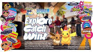 Digital graphic featuring Pokémon GO branding and a Pokéball icon to announce the 10-year anniversary Summer Quest event.